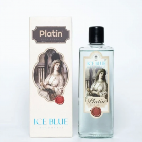 Platin 250 ml. Kare Kutulu Elit Serisi Cam Şişe Ice Blue Kolonyası